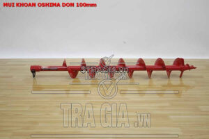Mũi khoan Oshima đơn 100mm được lắp vào máy khoan đất 2P và 2PS của Oshima