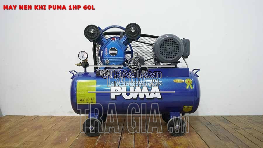 Máy nén khí dây đai PUMA 1HP-60L chính hãng