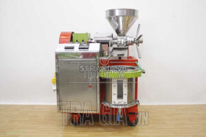 Mặt trước máy ép dầu mini OKASU TK39