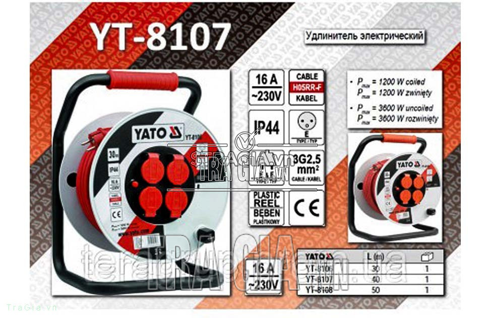 Cuộn dây điện 40M Yato YT-8107