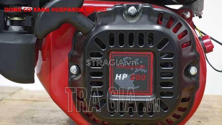 Động cơ nổ Huspanda HP200 có công suất 6.5HP mạnh mẽ cùng với tay giật nổ dễ khởi động