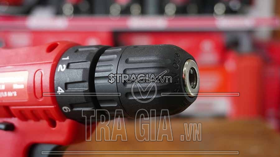 Máy khoan pin Oshima KP12 LD có đường kính khoan tối đa trên gỗ 20mm, trên thép 8mm