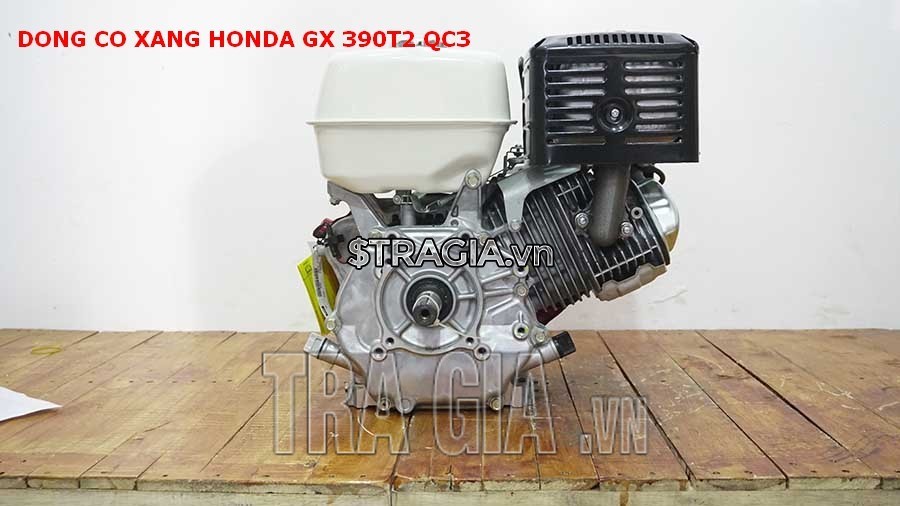 Động cơ nổ Honda GX 390T2 QC3 với thiết kế gọn gàng, tương đối nhẹ, có thể di chuyển máy dễ dàng