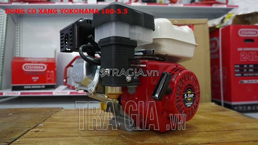 Máy nổ YOKOHAMA 160 5.5HP là sản phẩm được tin dùng trong chạy ghe xuồng, động cơ cho máy tuốt lúa,...