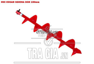 Mũi khoan Oshima đơn 250mm được lắp vào máy khoan đất 2P và 2PS của Oshima