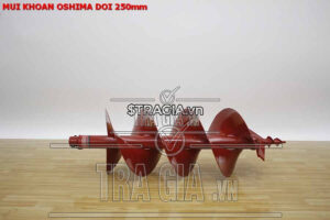 Mũi khoan Oshima đôi 250mm được lắp vào máy khoan đất 2P và 2PS của Oshima