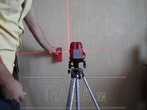 Máy cân mực laser đỏ thích hợp dùng thi công trong nhà.