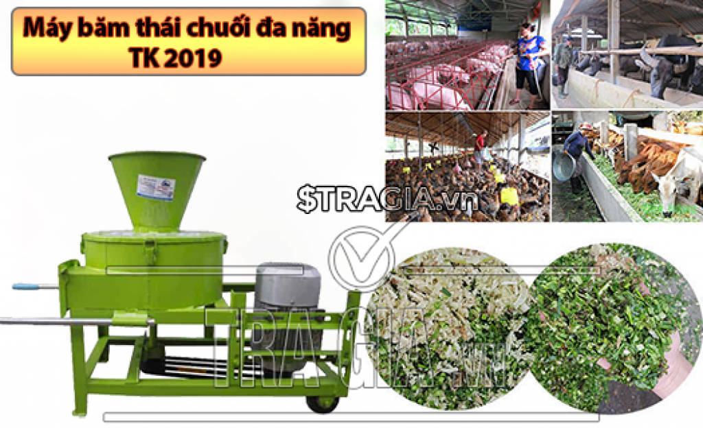 Máy băm thái chuối đa năng TK2019 dùng cho vật nuôi