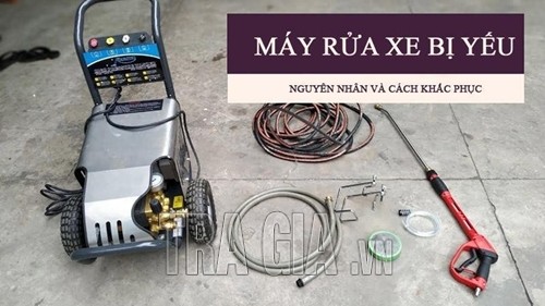 Chấm dứt tình trạng tụt áp ở máy rửa xe mini cao áp