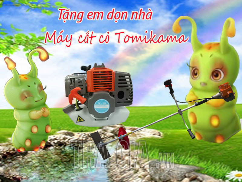 Máy cắt cỏ Tomikama 2 thì chính hãng