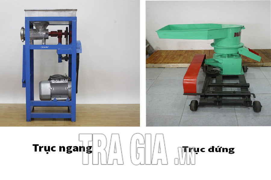 Phân biệt máy ép cám viên trục ngang và trục đứng