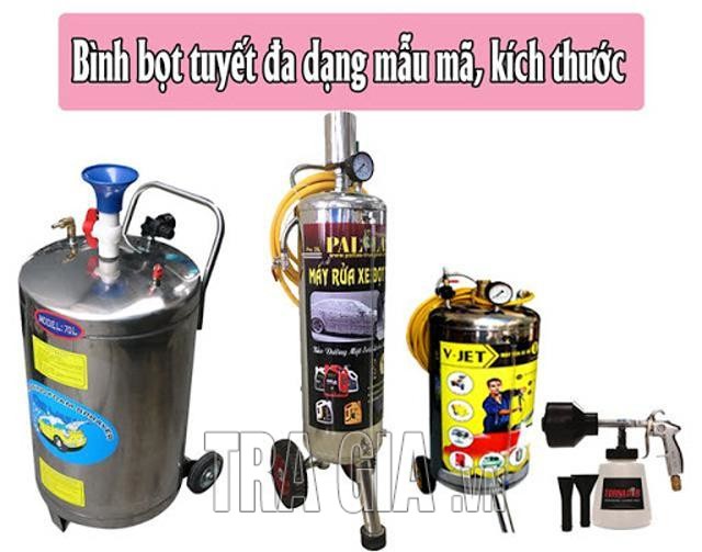 Bình rửa xe bọt tuyết có những loại nào?